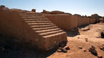 A portion of wall at Mari