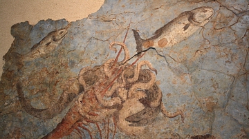 Roman Sea Fauna Fresco