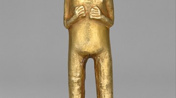 Inca Gold Female Figurine