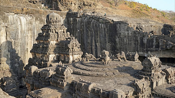 Roof of Kailasa Temple, Ellora