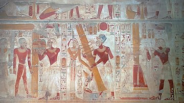Djed Pillars, Hall of Osiris, Abydos