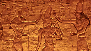 Set and Horus Blessing Ramesses II