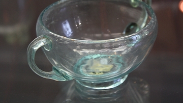 Roman Glass Two-Handled Cup