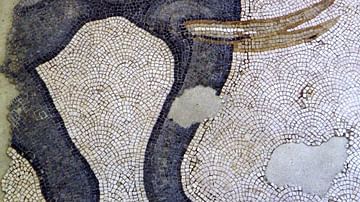Detail of a 6th Century CE Elephant Mosaic