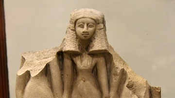Statuette of a triad of women from Egypt