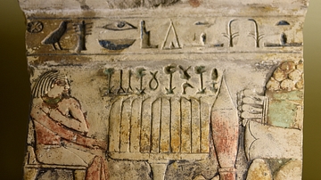 Egyptian stela of offering