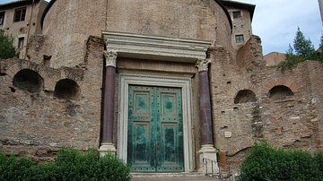 Door of The Temple of Divus Romulus