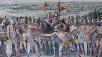 Battle between Horatii & Curiatii
