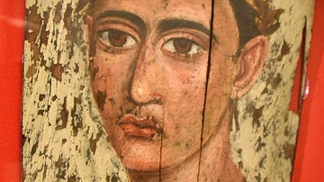 Male Mummy Portrait, Hawara