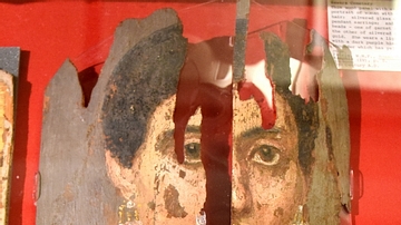 Jewelled Lady Mummy Portrait from Hawara