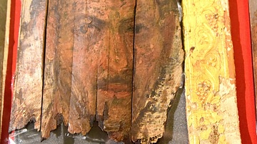 Bearded Male Mummy Portrait, Hawara