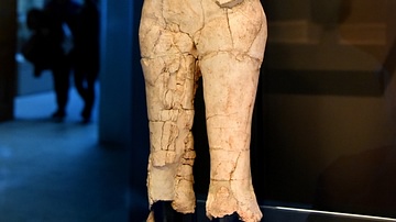 Lime Plaster Human Statue from Ain Al-Ghazal