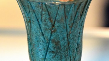 Faience Drinking Cup from the 18th Dynasty