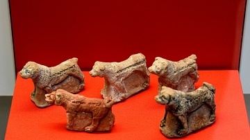 Model Clay Dogs from Nineveh