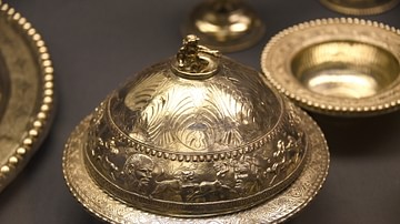Flanged Bowl & Cover from The Mildenhall Treasure