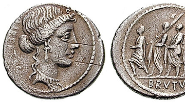 Roman Coin Depicting Lictors Carrying Fasces