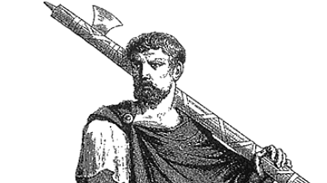 Roman Lictor Carrying Fasces