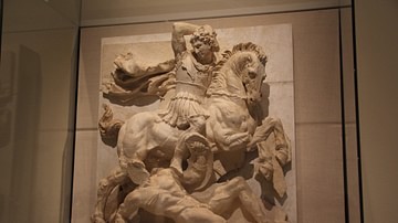 Metope with Pyrrhus in Battle