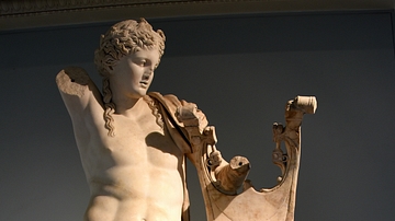 Apollo Holding a Kithara