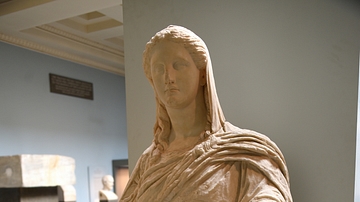Seated Demeter Statue