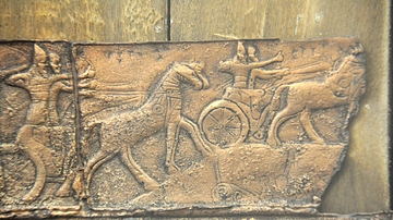 Royal Chariots in Battle, Balawat Gate