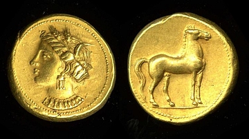 Tanit, Carthaginian Electrum Coin