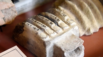 Inscribed Assyrian Corbel