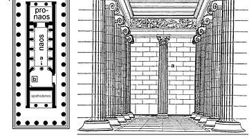 Plan, Temple of Apollo, Bassae