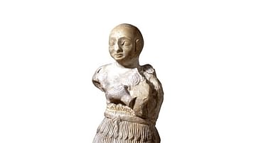 Gypsum statue of a man