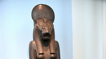 Statue of a Sitting figure of Goddess Sekhmet