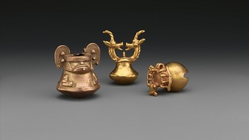 Tumbaga Bells of the Tairona Civilization