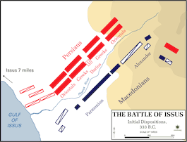 The Battle of Issus - Initial Dispositions