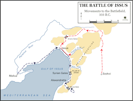 The Battle of Issus - Movements to the Battlefield