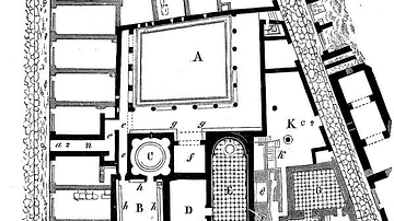 Plan of the Old Baths of Pompeii