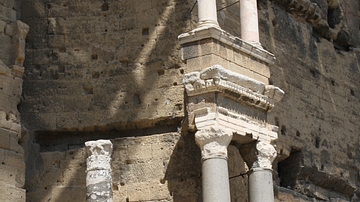 Columns, Orange Theatre Stage Wall Facade