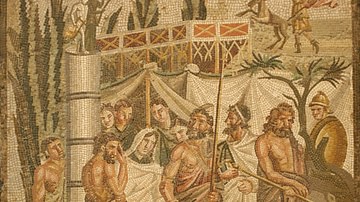 Myth of Iphigenia Mosaic, Empuries