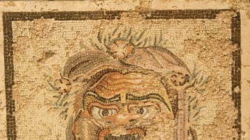 Theatre Mask Mosaic, Empuries