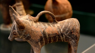 Imported Cypriot Pottery Bull to the Levant