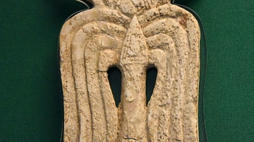 Nimrud Ivory Plaque of a Stylized Palm Tree