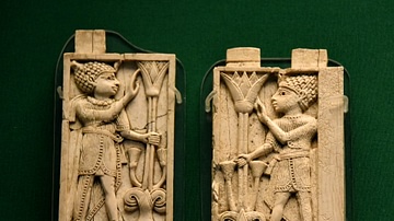 Nimrud Ivory Panels of Two Egyptian Kings