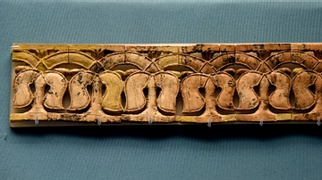 Nimrud Ivory Panel of Stylized Palms
