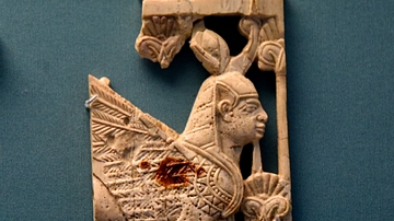 Nimrud Ivory of a Winged Sphinx
