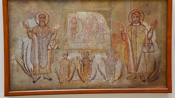 Wall-painting of Martyred Saints from Wadi Sarga