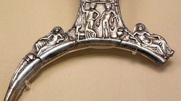 Silver Vessel Handle from the Capheaton Treasure