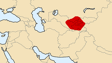 Map of Sogdiana, ca. 300 BCE