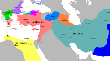 Map of the Successor Kingdoms, c. 303 BCE