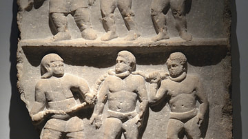 Roman Slaves Relief Slab