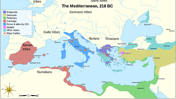 Empires of the Mediterranean, 218 BCE.
