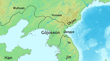Map of Korean States in 108 BCE
