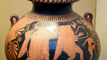 Red-Figure Psykter Showing Revellers